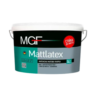 Краска Mattlatex M100, 14 кг, белая, матовая 037 фото
